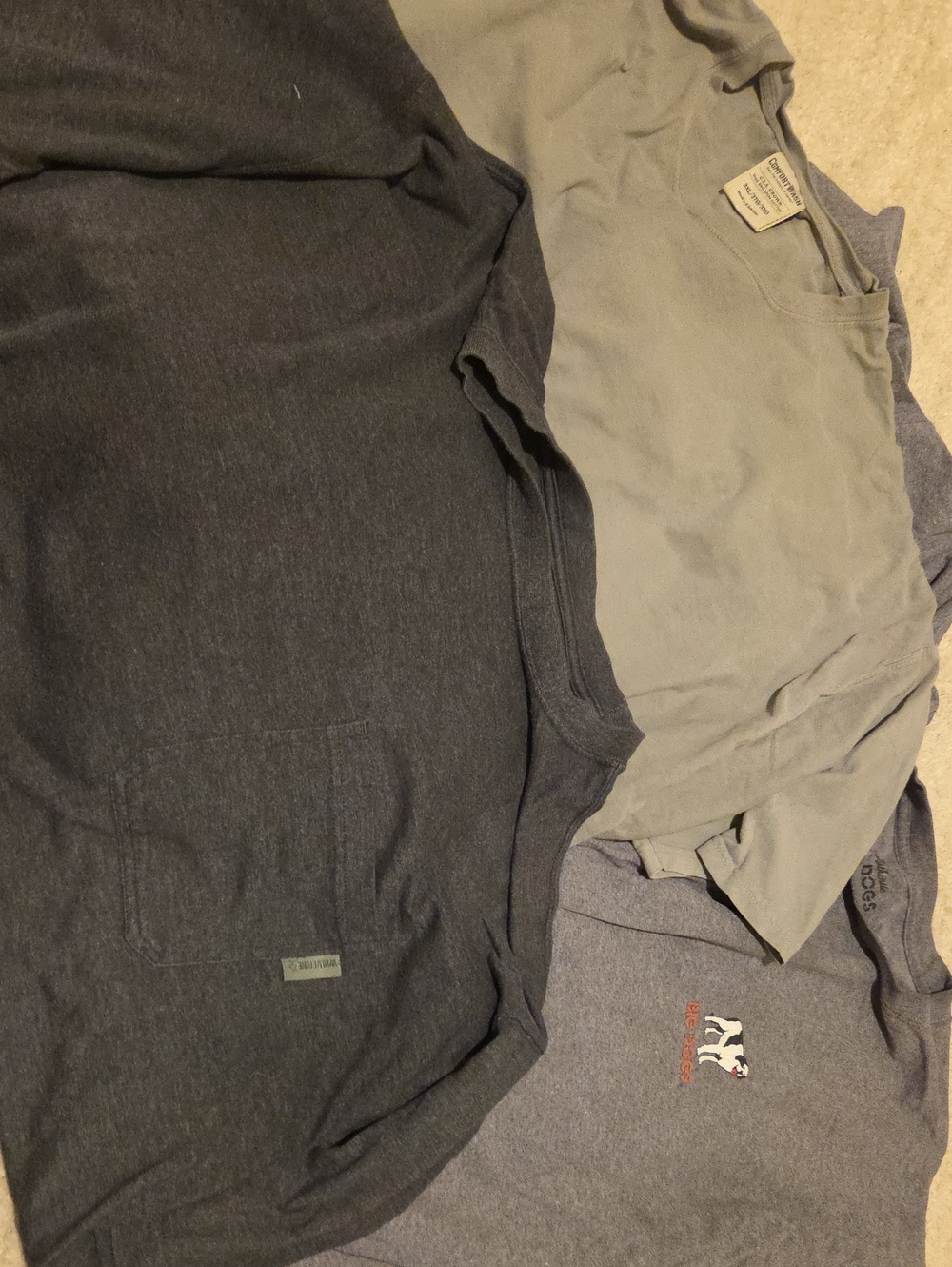 Unbranded Men's Heather Charcoal Short Sleeve Pocket Tee